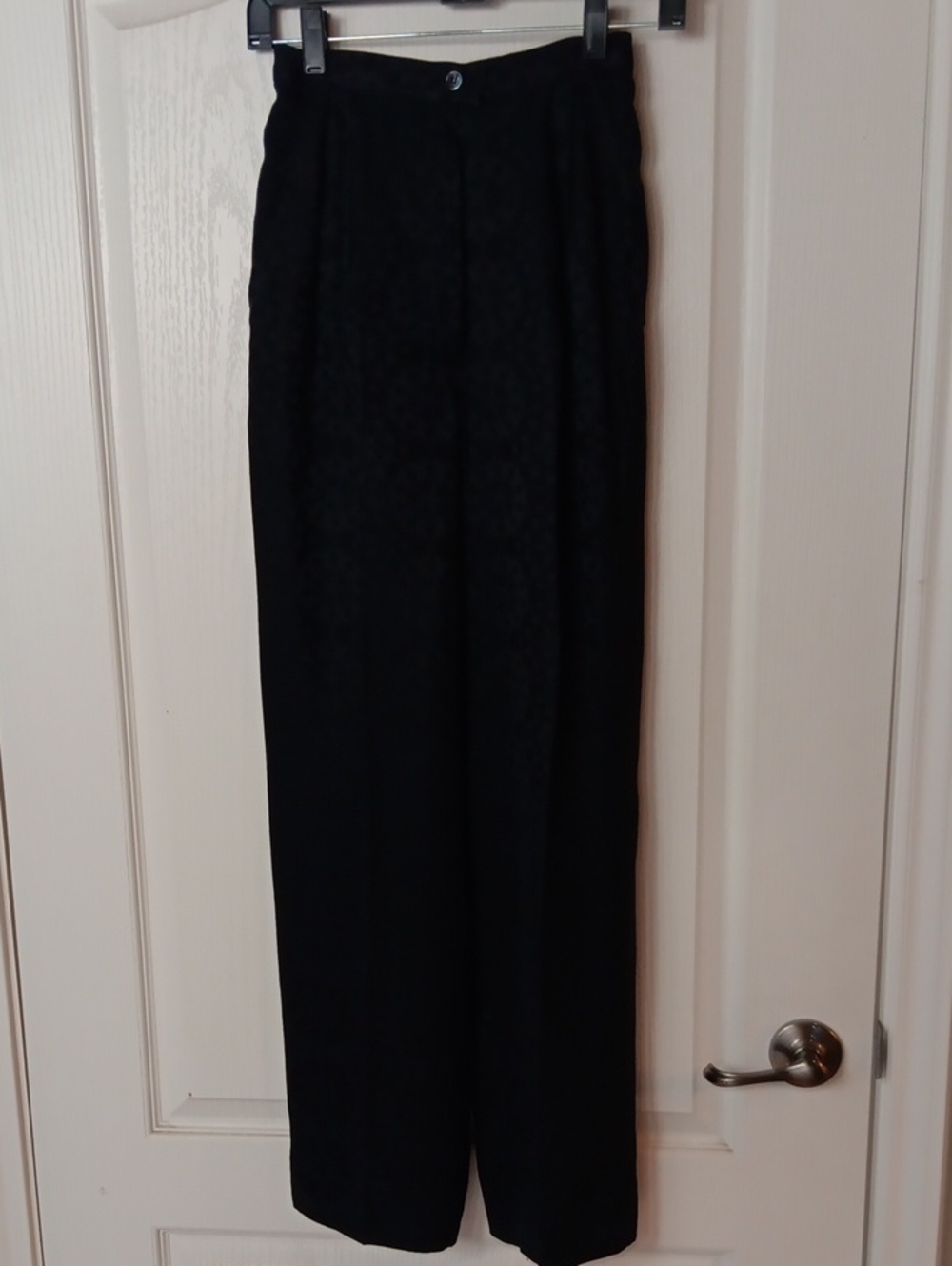 Gucci Black AUTHENTIC silk Pants straight Leg